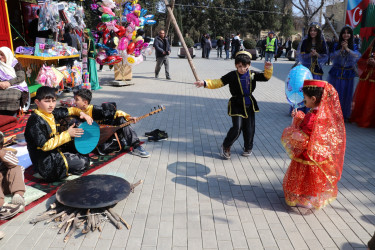 Yevlaxda Novruz bayramı və İlaxır çərşənbə təntənəli şəkildə qeyd olunub