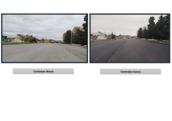 Yevlax şəhərində növbəti küçəyə yeni asfalt örtüyü salınmışdır