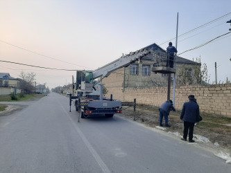 Növbəti küçədə müasir işıqlandırma sistemi quraşdırılmışdır