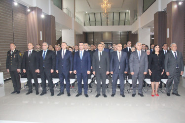 Yevlaxda Yeni Azərbaycan Partiyasının yaranmasının 33 illiyi münasibətilə tədbir keçirilib