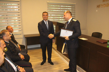 Yevlaxda 1 oktyabr - Prokurorluq işçilərinin peşə bayramı qeyd edilmişdir