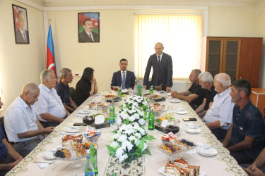 Yevlaxda şəhid ailələrinin üzvləri ilə görüş keçirilib