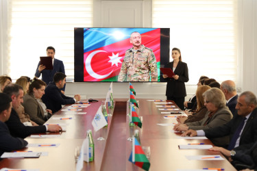 Yevlaxda “Xalqın seçimi-dövlətin gücü” mövzusunda tədbir keçirilmişdir