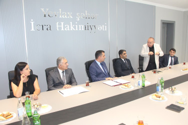 Yevlaxda bir qrup mətbuat nümayəndələri ilə görüş keçirilib