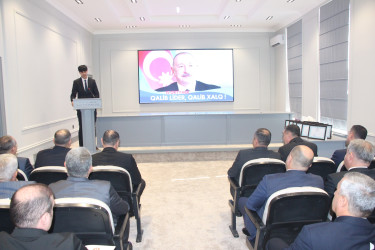 Yevlaxda “Xalqına Zəfərlər yaşadan Lider” adlı tədbir keçirilib