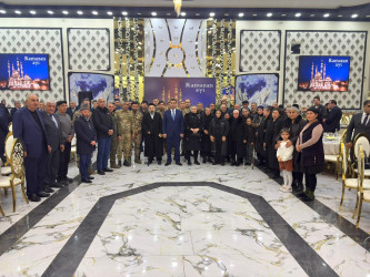 Yevlaxda iftar süfrəsi təşkil olunub