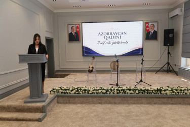 Yevlaxda “Azərbaycan qadını-Zərif ruh, güclü iradə” adlı tədbir keçirilib