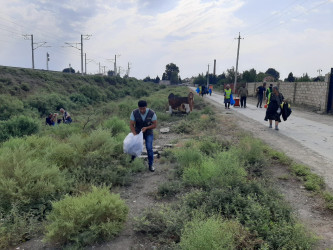 Yevlaxda növbəti təmizlik aksiyası keçirilmişdir