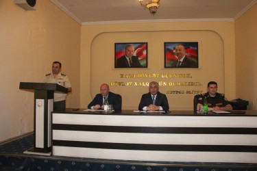 Yevlaxda "Fövqəladə halların xəbərdar edilməsi sahəsində koordinasiyanın və birgə fəaliyyətin təşkili, eləcə də mövcud problemlər" mövzusunda seminar-müşavirə keçirilmişdir