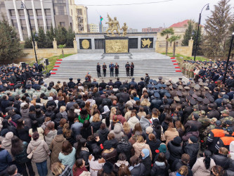 Yevlaxda Xocalı soyqırımının 34-cü ildönümü münasibətilə tədbir keçirilib