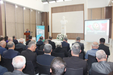 Yevlaxda 20 Sentyabr-Suverenlik Günü münasibətilə tədbir keçirilib