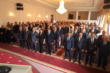 Sentyabrın 8-də Yeni Azərbaycan Partiyası (YAP) Yevlax rayon təşkilatının XI konfransı keçirilib