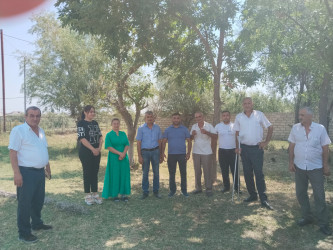 Rayonun kəndlərində su istifadəçiləri ilə maarifləndirici görüşlər keçirilmişdir