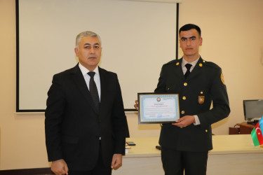 Yevlaxda Strateji Obyektlərin Mühafizəsi Dövlət Agentliyi əməkdaşlarının peşə bayramı günü münasibətilə tədbir keçirildi