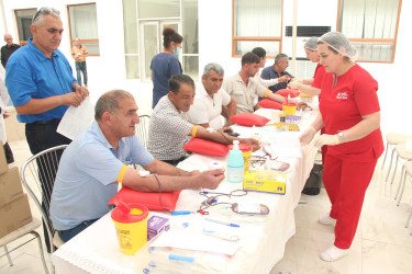 Yevlaxda qanvermə aksiyası keçirilmişdir