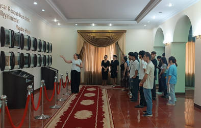 Rayon gənclərinin Yevlax Şəhər Heydər Əliyev Mərkəzinə və Tarix Diyarşünaslıq Muzeyinə ekskursiyası təşkil edilib