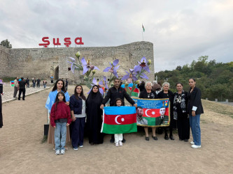 Yevlax rayonundan olan şəhid ailələri işğaldan azad edilmiş ərazilərə səfər edib