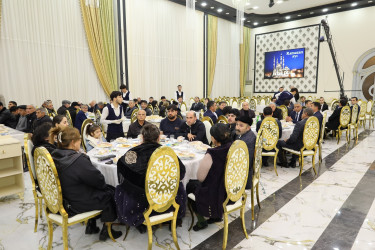 Yevlaxda iftar süfrəsi təşkil olunub