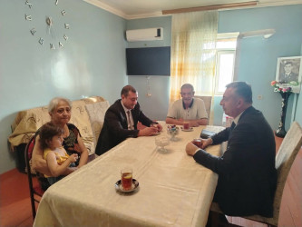 Yevlaxda 27 Sentyabr-Anım Günü ilə əlaqədar şəhid ailələri ziyarət olunub
