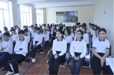 Uşaqların maraqlarına toxunan məsələlərdə onların iştirakının təmin edilməsi ilə bağlı maarifləndirici tədbir keçirilmişdir.