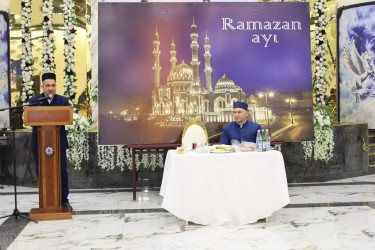 Yevlaxda iftar süfrəsi təşkil olunub