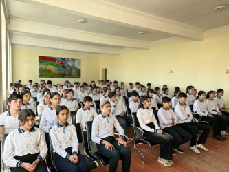 Uşaqların maraqlarına toxunan məsələlərdə onların iştirakının təmin edilməsi ilə bağlı maarifləndirici tədbir keçirilmişdir.