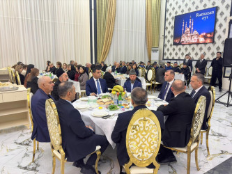 Yevlaxda iftar süfrəsi təşkil olunub