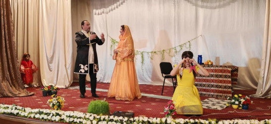 Yevlaxda uşaqlar üçün tamaşa nümayiş olunub