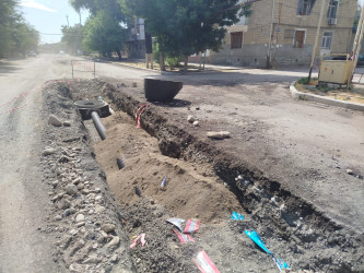 Pişəvəri küçəsinin uzun illərdir davam edən kanalizasiya problem öz həllini tapmışdır