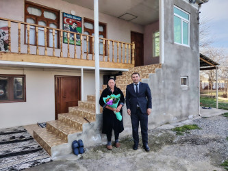 8 Mart-Beynəlxalq Qadınlar Günü münasibətilə Şəhid anaları evlərində ziyarət olunmuşdur