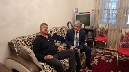Şəhid ailələrinin üzvləri yaşadıqları ünvanlarda ziyarət edilmişdir