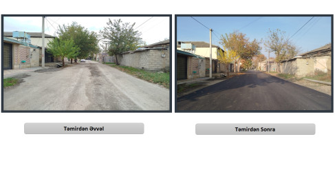 Yevlax şəhərində küçələrin asfaltlanması işləri davam etdirilir