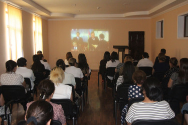 Yevlaxda “Müstəqil Azərbaycan Respublikasının ilk Konstitusiyası dövlətimizin hüquqi dayağıdır” mövzusuna tədbir keçirilmişdir