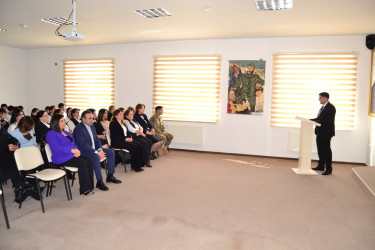 Yevlaxda Xocalı soyqırımının 34-cü ildönümünə həsr olunmuş tədbir keçirilmişdir