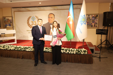 Yeni Azərbaycan Partiyası (YAP) Yevlax rayon təşkilatının yaradılmasının 33-cü illiyi münasibətilə tədbir keçirilib