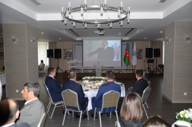 Yeni Azərbaycan Partiyası (YAP) Yevlax rayon təşkilatının yaradılmasının 33-cü illiyi münasibətilə tədbir keçirilib