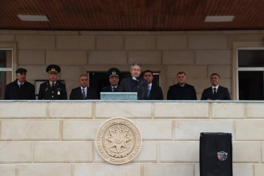 Yevlax Şəhər İcra Hakimiyyətinin Başçısı Novruz bayramı münasibətilə Dövlət Sərhəd Xidmətinin Yevlax rayonu ərazisində yerləşən “N” saylı hərbi hissəsində xidmət edən hərbçilərlə görüşüb