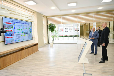 İlham Əliyev “AzərEnerji” Açıq Səhmdar Cəmiyyətinin 110/35/10 kV-luq “Yevlax” qovşaq yarımstansiyasının, Regional Təlim-Tədris və Laboratoriya Mərkəzinin açılışında iştirak edib