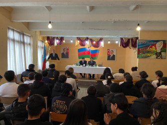 Yevlaxda gender əsaslı zorakılığa qarşı mübarizə çərçivəsində "Təhlükəsiz həyat üçün zorakılıq zəncirlərini birlikdə qıraq" adlı tədbir keçirilmişdir