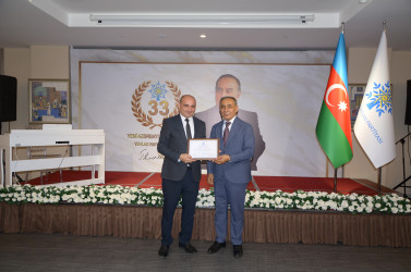 Yeni Azərbaycan Partiyası (YAP) Yevlax rayon təşkilatının yaradılmasının 33-cü illiyi münasibətilə tədbir keçirilib