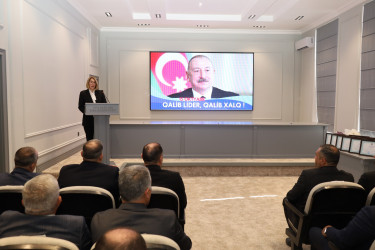 Yevlaxda “Xalqına Zəfərlər yaşadan Lider” adlı tədbir keçirilib