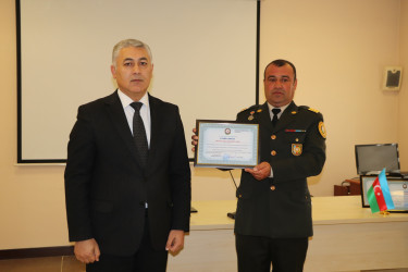 Yevlaxda Strateji Obyektlərin Mühafizəsi Dövlət Agentliyi əməkdaşlarının peşə bayramı günü münasibətilə tədbir keçirildi