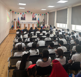 Yevlaxda 28 May-Müstəqillik Günü münasibətilə tədbir keçirilmişdir