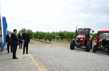 Azərbaycan Respublikasının Prezidenti İlham Əliyev iyunun 23-də Yevlax pilot aqroparkının açılışında iştirak edib.