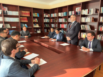 “Korrupsiyaya qarşı mübarizə sahəsində fəaliyyət göstərən vətəndaş cəmiyyəti institutları ilə dövlət orqanları (qurumları) arasında əməkdaşlığın daha da gücləndirilməsi və birgə layihələrin həyata keçirilməsi” adlı maarifləndirmə tədbiri keçirilmişdir.