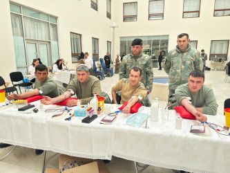 Yevlaxda qanvermə aksiyası keçirilmişdir