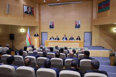 Yevlaxda Prezident İlham Əliyevin YAP-ın VIII Qurultayındakı proqram xarakterli nitqindən irəli gələn məsələlərlə bağlı müşavirə keçirilib