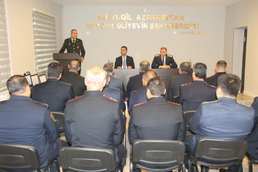 Yevlaxda 1 oktyabr - Prokurorluq işçilərinin peşə bayramı qeyd edilmişdir
