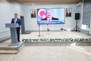 Yevlaxda “İnam, inkişaf və Zəfər yolu” adlı tədbir keçirilib
