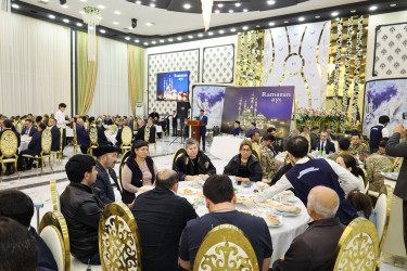 Yevlaxda iftar süfrəsi təşkil olunub